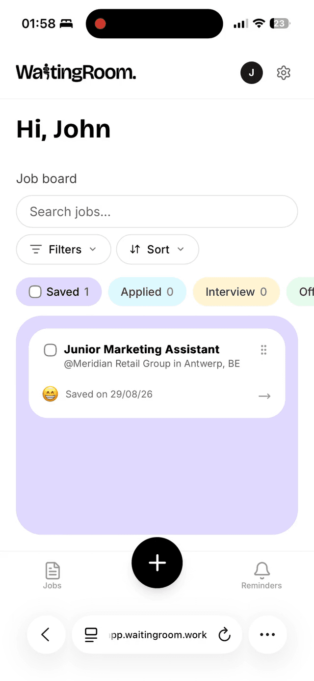 WaitingRoom mobile product walkthrough